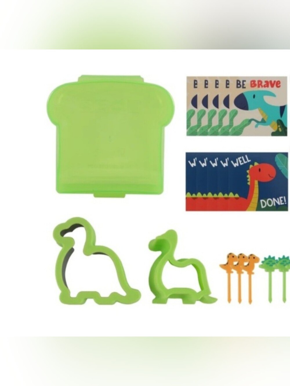 CWC Dinosaur 19-Piece Sandwich Cutter Lunch Set - Picture 2 of 9